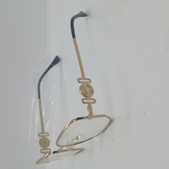 NWT RX-ABLE VERSACE EYEGLASS FRAMES 1283 GOLD UNISEX - Picture 3 of 9